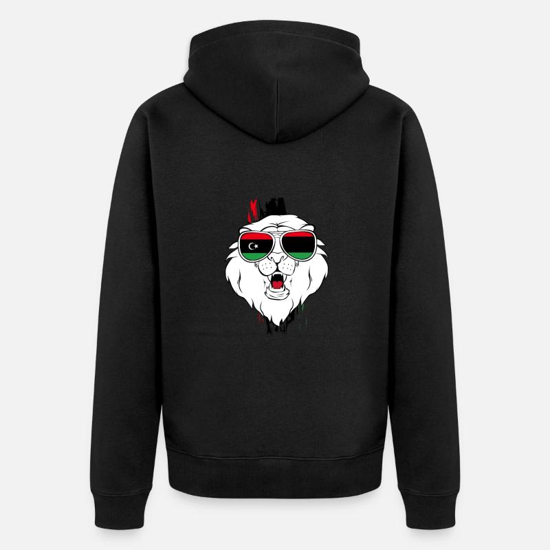 Libye - Veste à capuche bio Premium Unisexe - noir