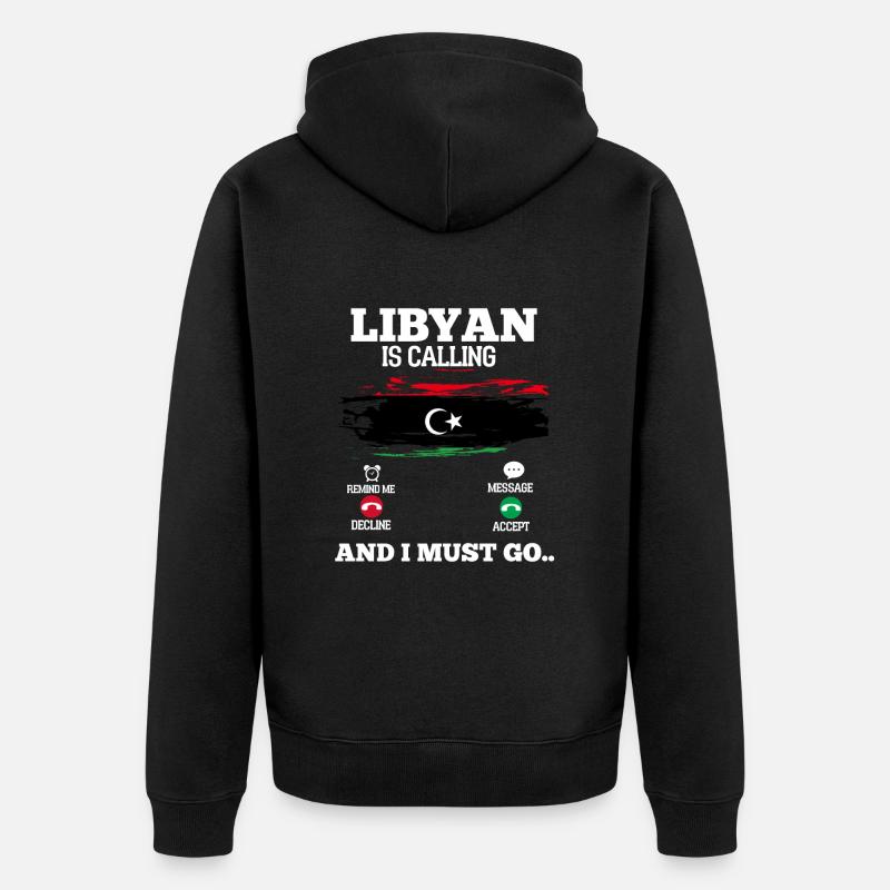 Madagaskar - Unisex Premium Bio Zip Hoodie - Schwarz