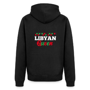 Madagaskar - Unisex Premium Bio Zip Hoodie - Schwarz - Hinten - Nico (187cm)