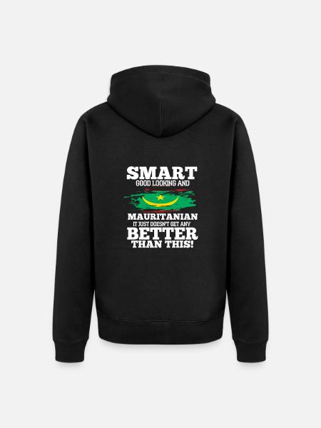 Mauritius - Unisex Premium Organic Zip Hoodie - black