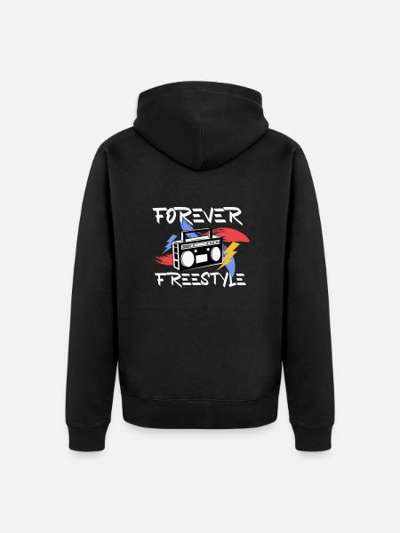 Breakdancing - Unisex Premium Organic Zip Hoodie - black