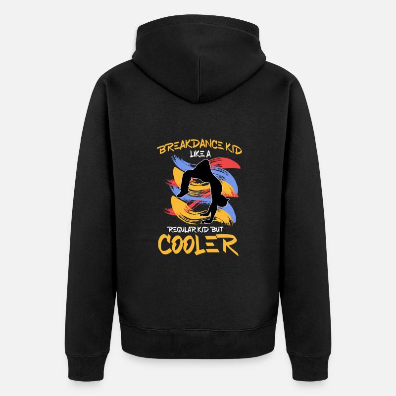 Breakdancing - Unisex Premium Bio Zip Hoodie - Schwarz