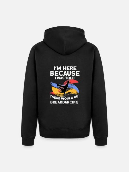 Breakdancing - Unisex Premium Bio Zip Hoodie - Schwarz