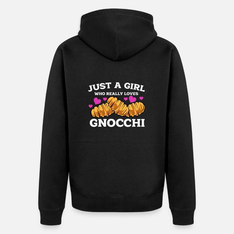 Gnocchis - Veste à capuche bio Premium Unisexe - noir