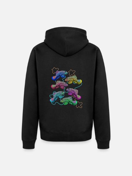 Aquarium Fish Gift - Unisex Premium Organic Zip Hoodie - black