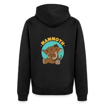 Mammouth - Veste à capuche bio Premium Unisexe - noir - Dos - Nico (187cm)