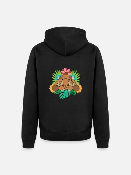 Mammoth - Unisex Premium Organic Zip Hoodie - black