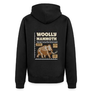Mammouth - Veste à capuche bio Premium Unisexe - noir - Dos - Nico (187cm)
