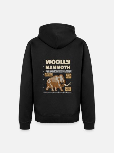 Mammoth - Unisex Premium Organic Zip Hoodie - black