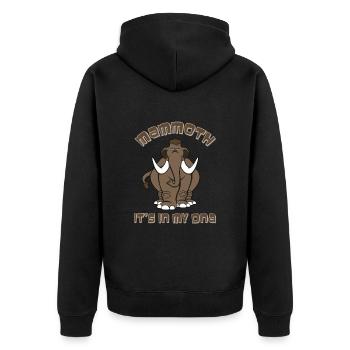 Mammouth - Veste à capuche bio Premium Unisexe - noir - Dos - Nico (187cm)