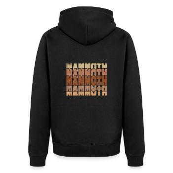 Mammouth - Veste à capuche bio Premium Unisexe - noir - Dos - Nico (187cm)