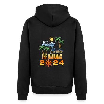 Cruise Cruise Ship Gift - Unisex Premium Organic Zip Hoodie - black - Back - Nico (187cm)
