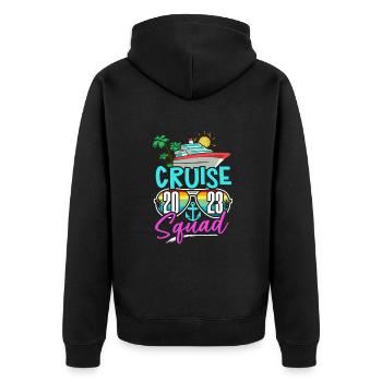 Cruise Cruise Ship Gift - Unisex Premium Organic Zip Hoodie - black - Back - Nico (187cm)