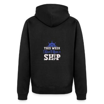 Cruise Cruise Ship Gift - Unisex Premium Organic Zip Hoodie - black - Back - Nico (187cm)