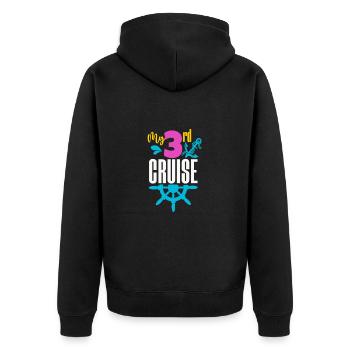 Cruise Cruise Ship Gift - Unisex Premium Organic Zip Hoodie - black - Back - Nico (187cm)