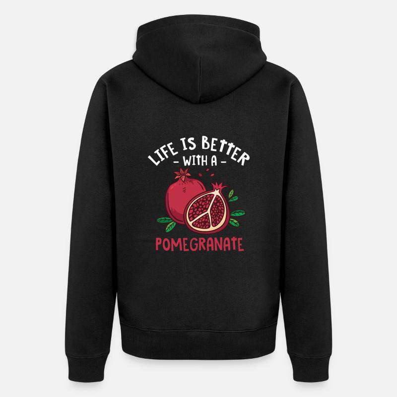 Bifteck - Veste à capuche bio Premium Unisexe - noir