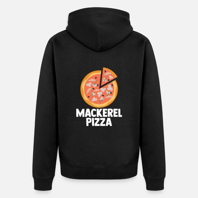 Makerel Pizza - Veste à capuche bio Premium Unisexe - noir