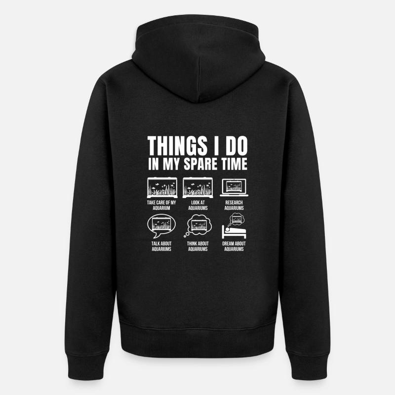 Aquarium - Unisex Premium Bio Zip Hoodie - Schwarz