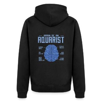 Aquarium - Veste à capuche bio Premium Unisexe - noir - Dos - Nico (187cm)