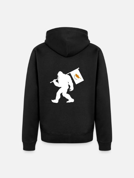 Cyprus - Unisex Premium Organic Zip Hoodie - black