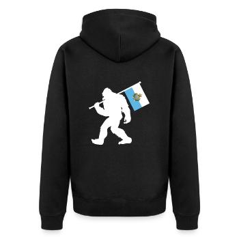 Bigfoot de Saint-Marin - Veste à capuche bio Premium Unisexe - noir - Dos - Nico (187cm)