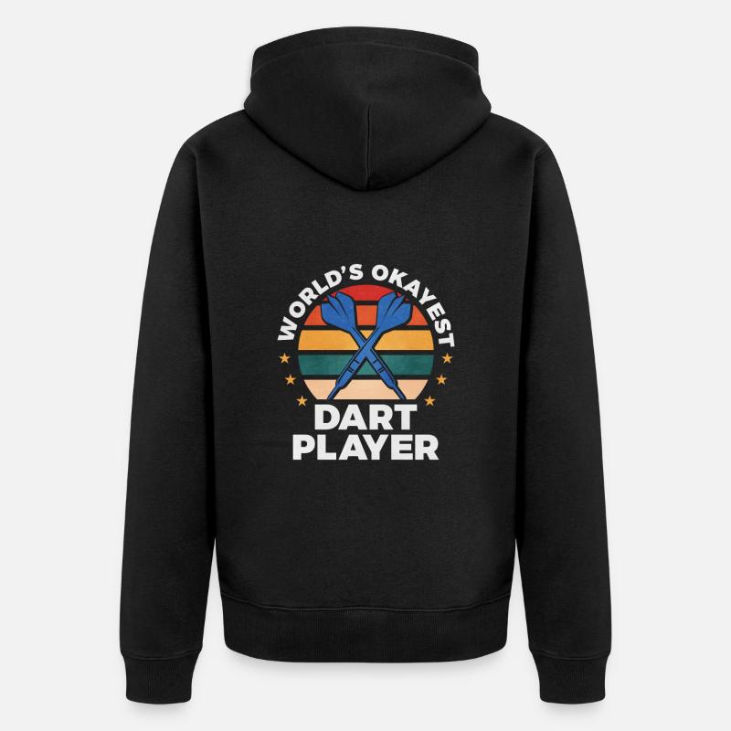 Fléchettes - Veste à capuche bio Premium Unisexe - noir