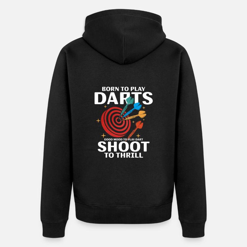 Fléchettes - Veste à capuche bio Premium Unisexe - noir