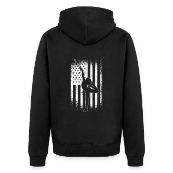 Bâton Twirling Bâton Twirler cadeau - Veste à capuche bio Premium Unisexe - noir - Dos - Nico (187cm)