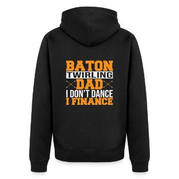 Bâton Twirling Bâton Twirler cadeau - Veste à capuche bio Premium Unisexe - noir - Dos - Nico (187cm)