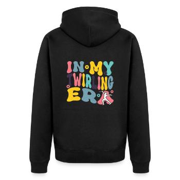 Baton Twirling Baton Twirler Gift - Unisex Premium Organic Zip Hoodie - black - Back - Nico (187cm)