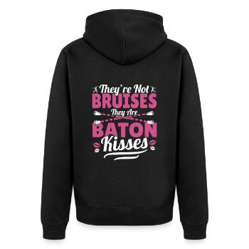 Baton Twirling Baton Twirler Gift - Unisex Premium Organic Zip Hoodie - black - Back - Nico (187cm)