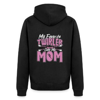 Baton Twirling Baton Twirler Gift - Unisex Premium Organic Zip Hoodie - black - Back - Nico (187cm)