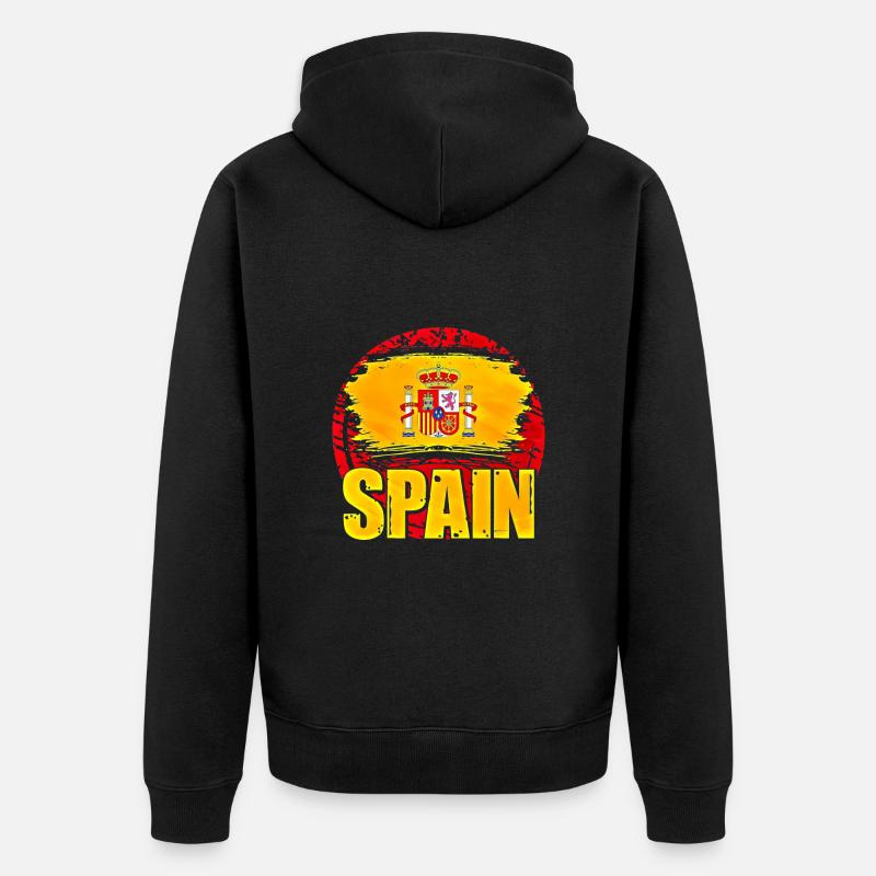 Espagne - Veste à capuche bio Premium Unisexe - noir