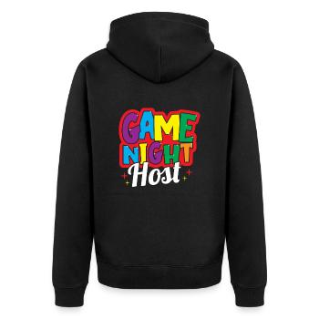 Board Games Game Board Gift - Unisex Premium Organic Zip Hoodie - black - Back - Nico (187cm)