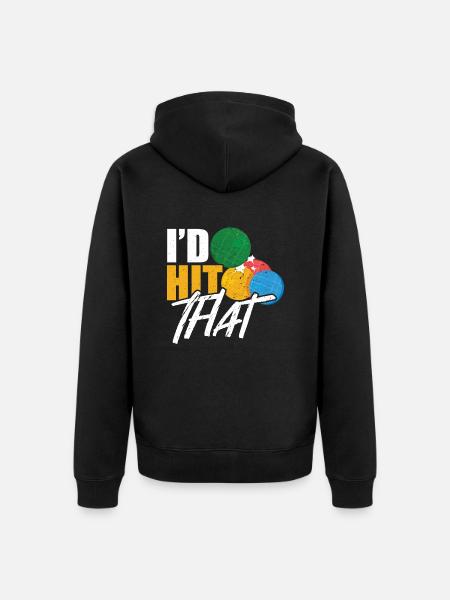 Bocce - Unisex Premium Organic Zip Hoodie - black