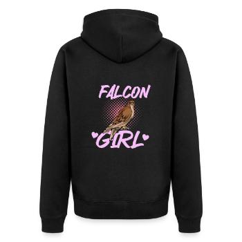Cadeau d’ornithologie de fauconnerie - Veste à capuche bio Premium Unisexe - noir - Dos - Nico (187cm)
