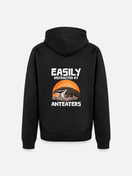 Dear Anteater Gift - Unisex Premium Organic Zip Hoodie - black