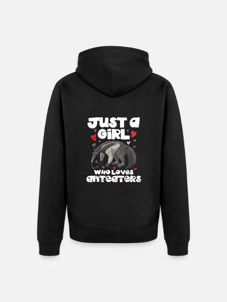 Dear Anteater Gift - Unisex Premium Organic Zip Hoodie - black