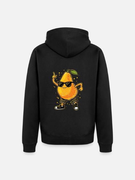 Mango Dabbing - Unisex Premium Organic Zip Hoodie - black