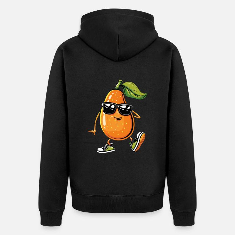 Papaye - Veste à capuche bio Premium Unisexe - noir