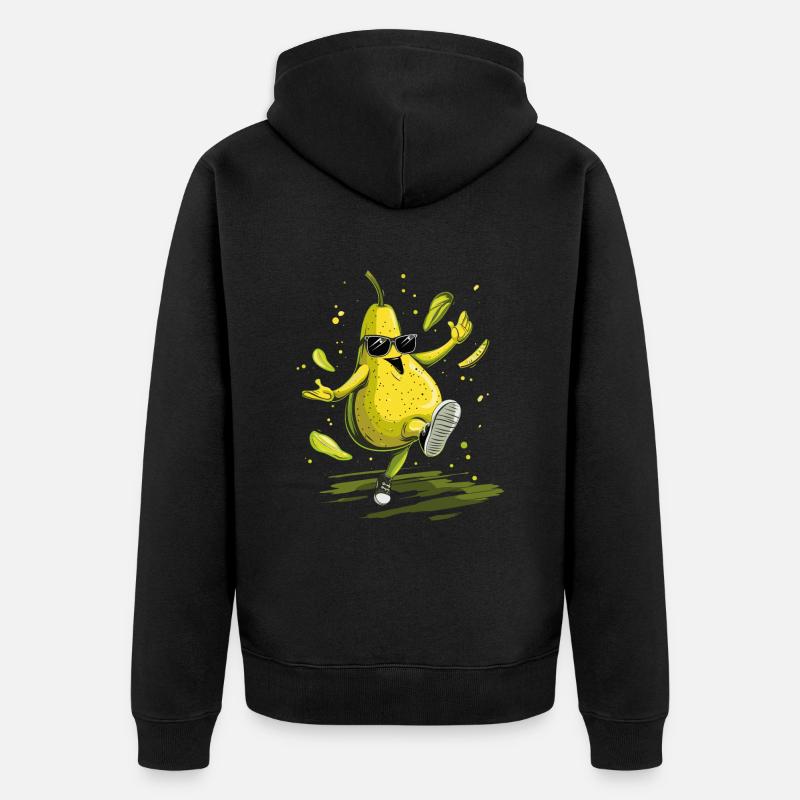Poire - Veste à capuche bio Premium Unisexe - noir
