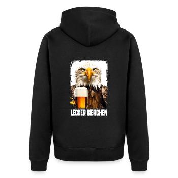 Délicieuse bière Adler - Veste à capuche bio Premium Unisexe - noir - Dos - Nico (187cm)