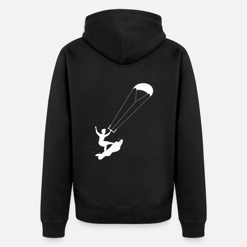 Kitesurf - Veste à capuche bio Premium Unisexe - noir