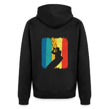 Kitesurf - Veste à capuche bio Premium Unisexe - noir - Dos - Nico (187cm)