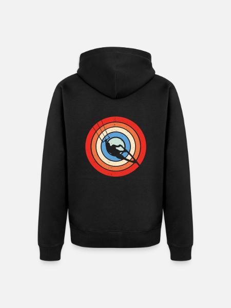 Kitesurfing - Unisex Premium Bio Zip Hoodie - Schwarz