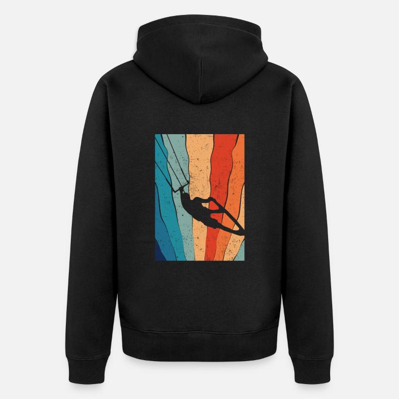 Kitesurf - Veste à capuche bio Premium Unisexe - noir