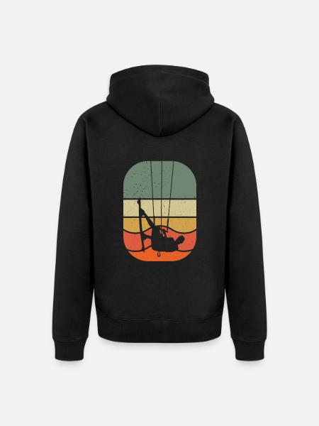 Kitesurfing - Unisex Premium Bio Zip Hoodie - Schwarz