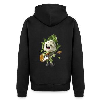 Guitare Chou-fleur - Veste à capuche bio Premium Unisexe - noir - Dos - Nico (187cm)