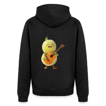 Guitare Honeydew Melon - Veste à capuche bio Premium Unisexe - noir - Dos - Nico (187cm)