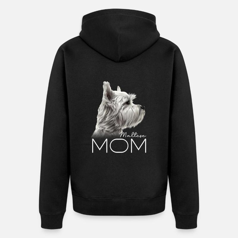 Maman maltaise - Veste à capuche bio Premium Unisexe - noir